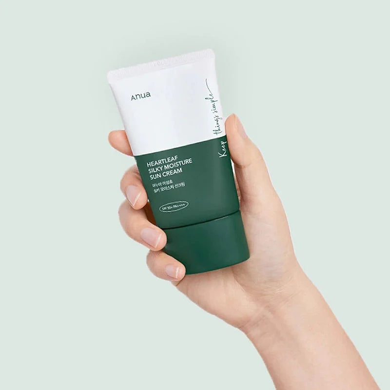 Anua Heartleaf Silky Moisture Suncream Spf50+ واقي شمس من انوا