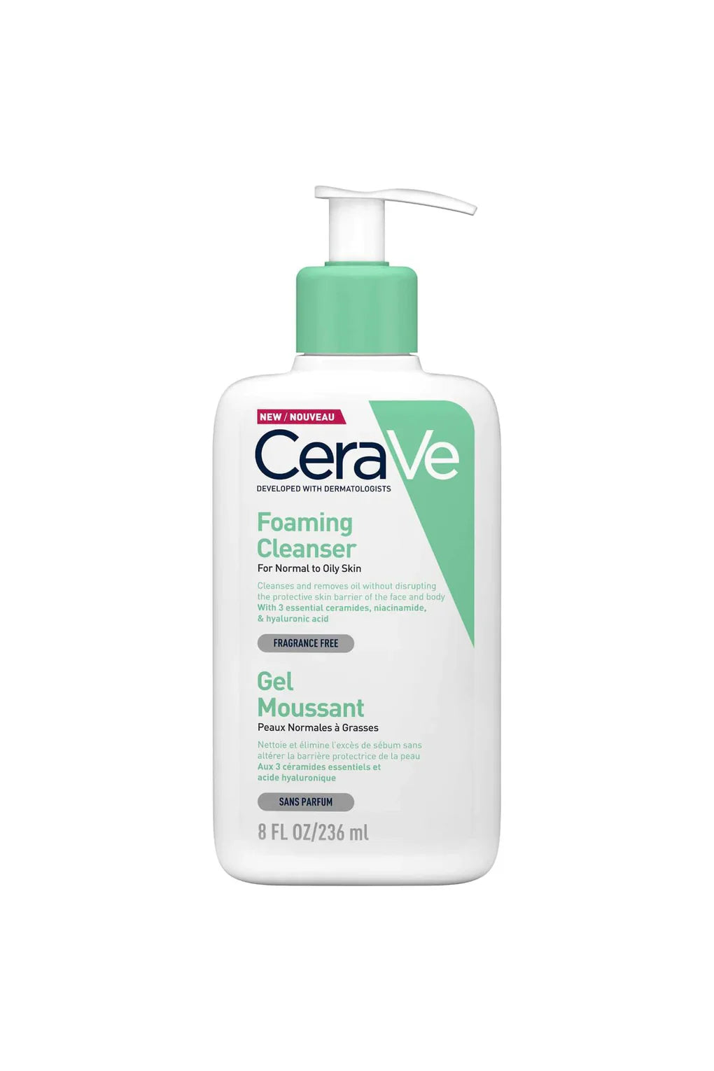 CeraVe Foaming Facial Cleanser normal to oily 236 MLغسول الوجه الرغوي من سيرافي