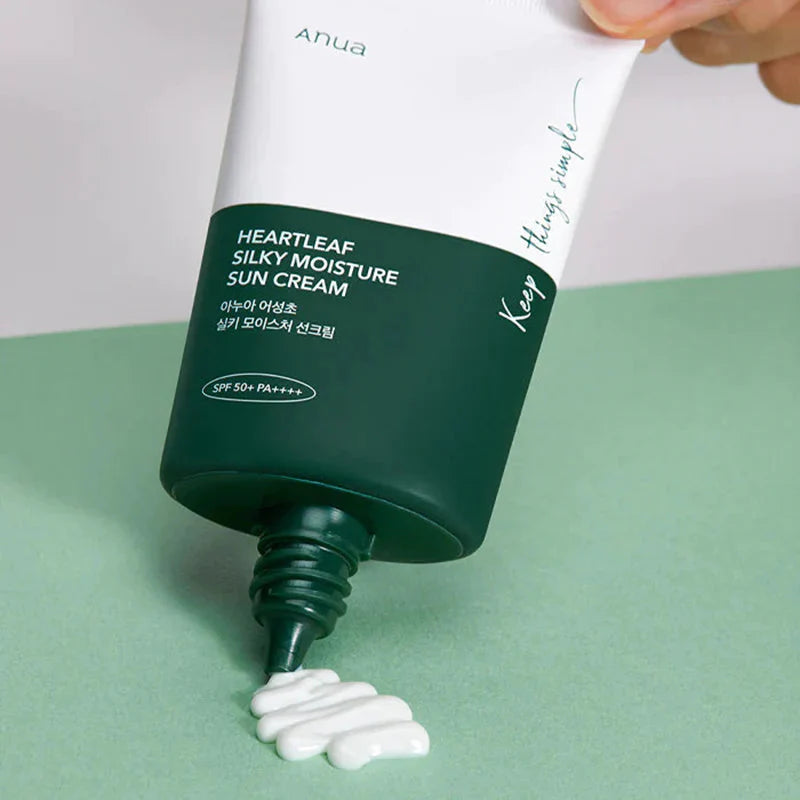 Anua Heartleaf Silky Moisture Suncream Spf50+ واقي شمس من انوا