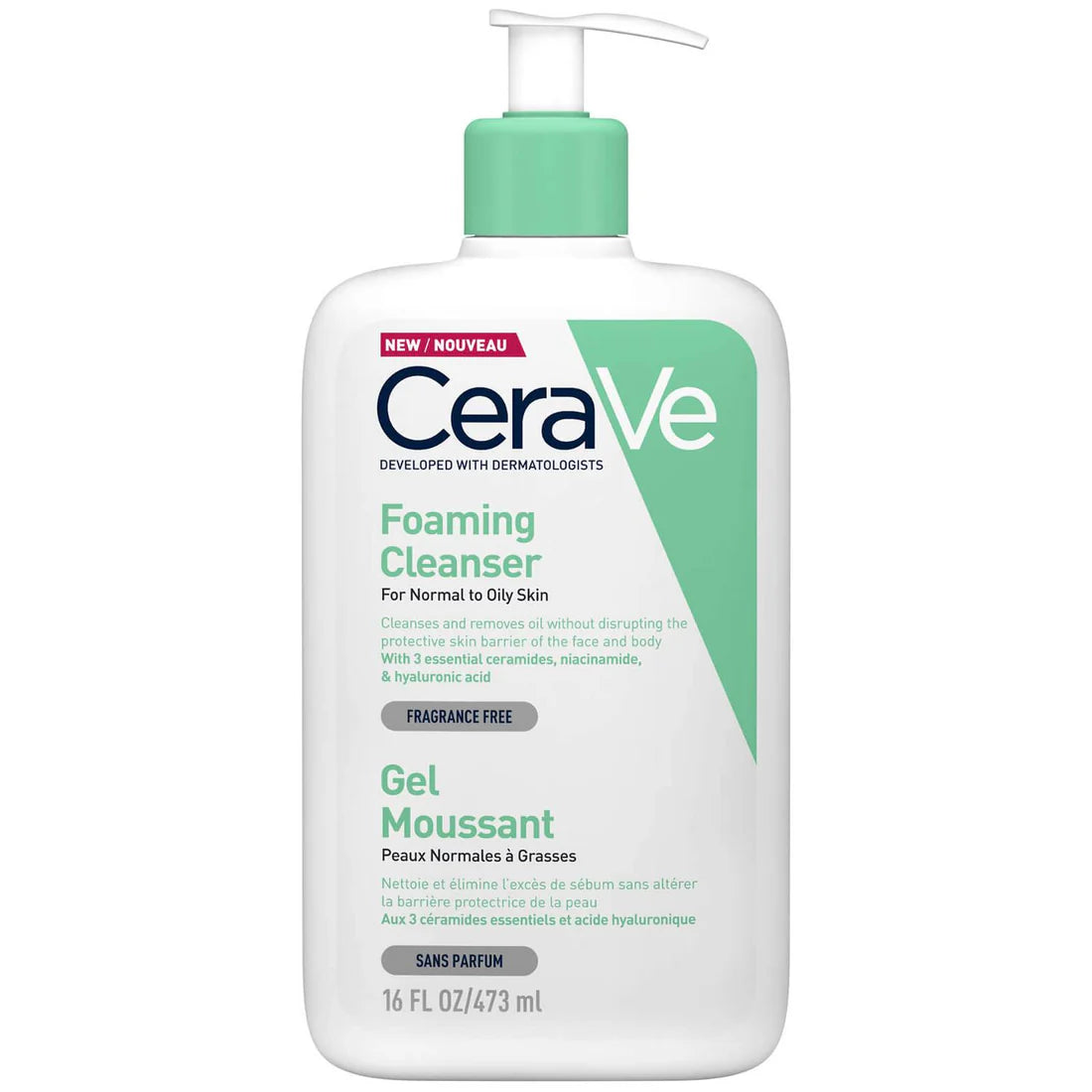 CeraVe Foaming Facial Cleanser normal to oily 473ML غسول الوجه الرغوي من سيرافي