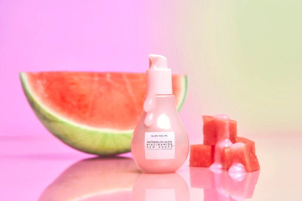 GLOW RECIPE WATERMELON GLOW NIACINAMIDE DEW DROPS ultimate glow and brightening 40 ML نياسينمايد وبرايمر من جلو ريسيبي