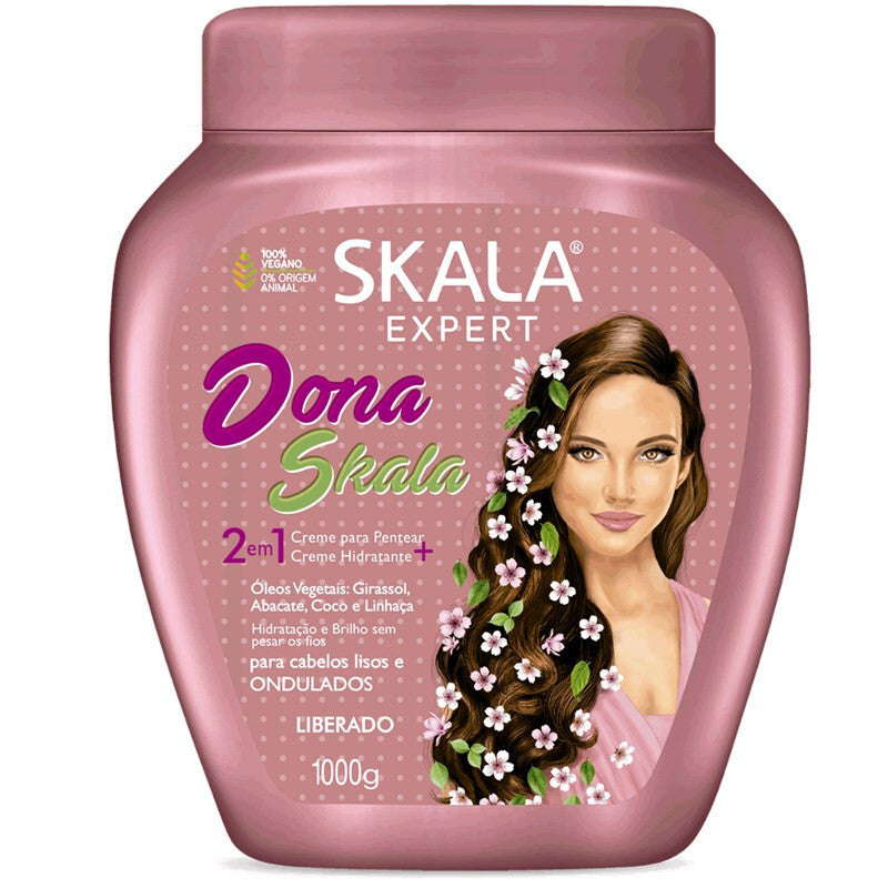Skala - Expert -Creme para Pentear e Hidratante 2 em 1 Dona Skala 1Kgكريم علاج الشعر 2 في 1 دونا سكالا