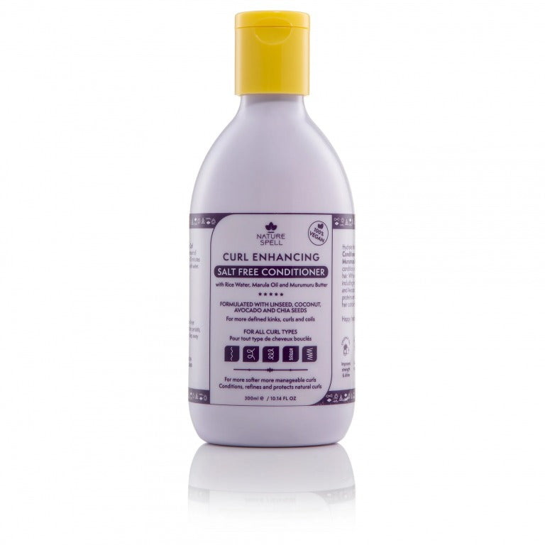 Nature Spell بلسم معزز لتجعيد الشعر خالي من الأملاح 300 مل