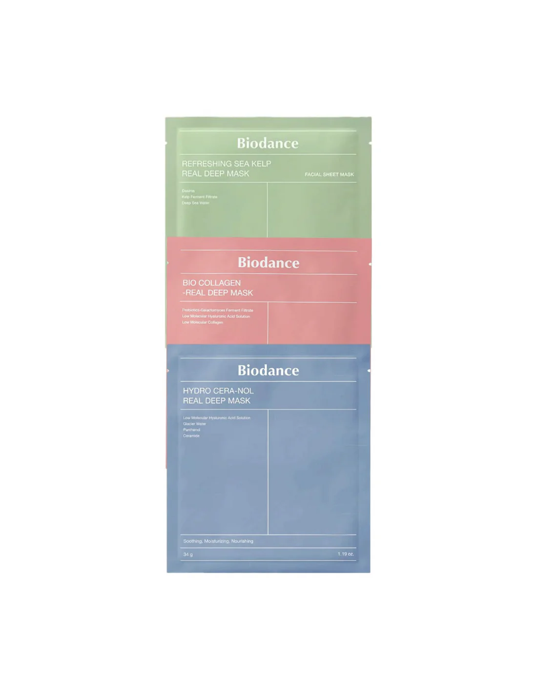 Biodance Double Care Masks (3pieces)أقنعة العناية المزدوجة