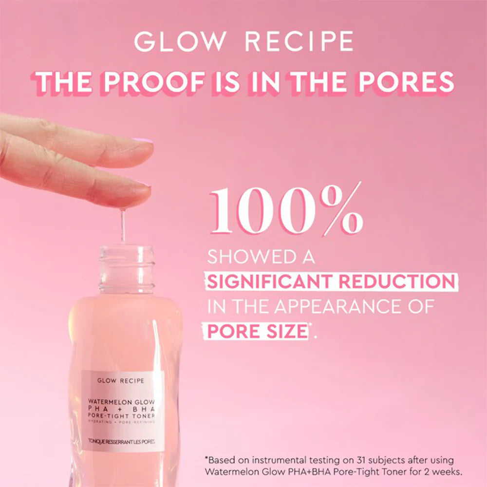 GLOW RECIPE Watermelon Glow PHA + BHA Pore - Tight Toner 40ml تونر تقشير من جلو ريسيبي