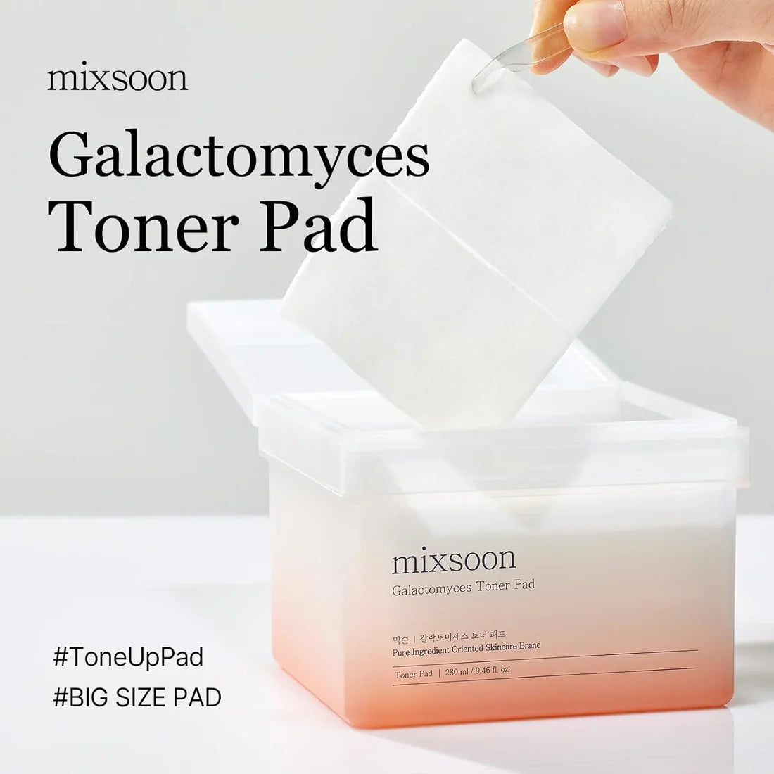 MIXSOON Galactomyces Toner Pad وسائد التونر بالخمائر للترطيب العالي