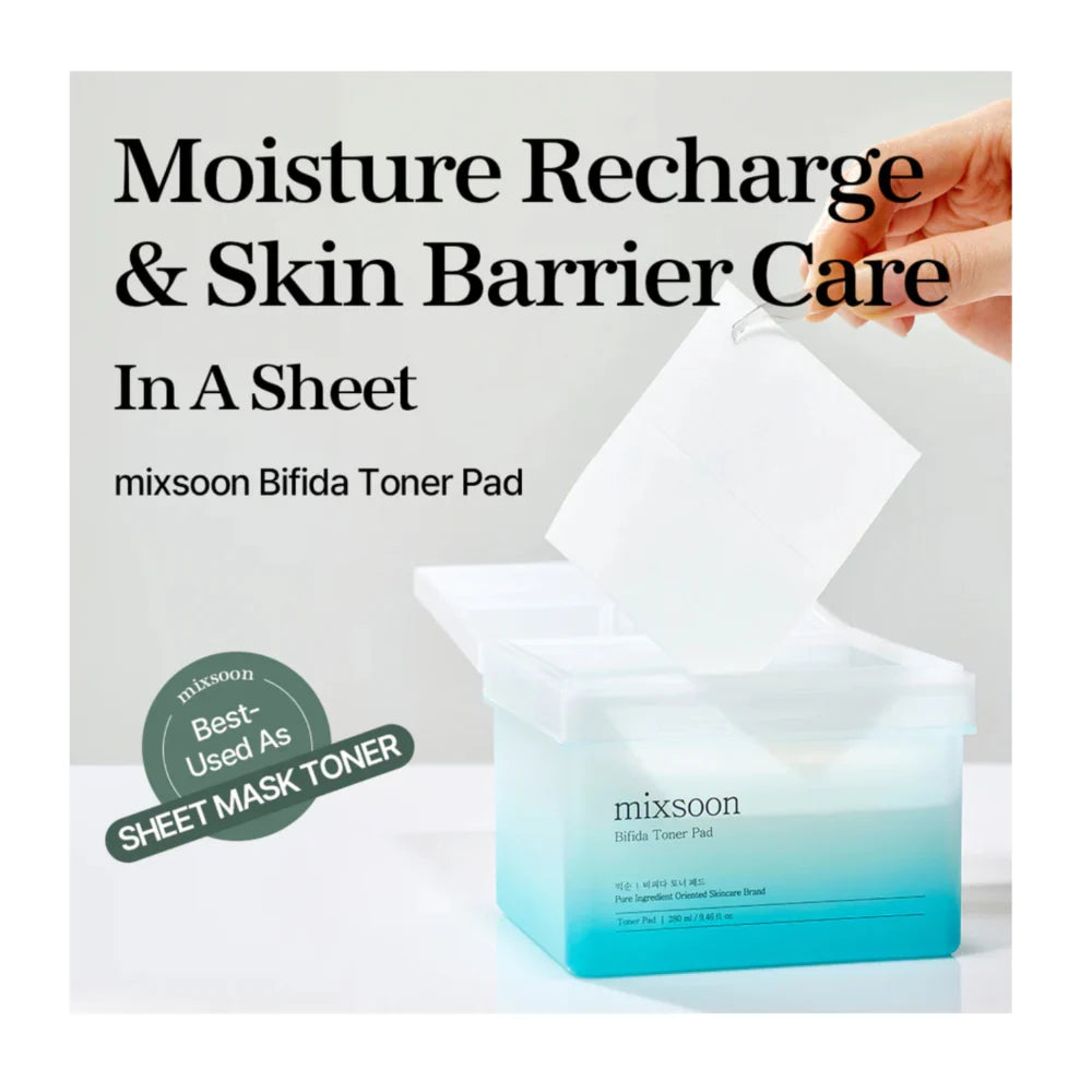 MIXSOON Bifida Toner Pad وسائد التونر للعناية بالبشرة