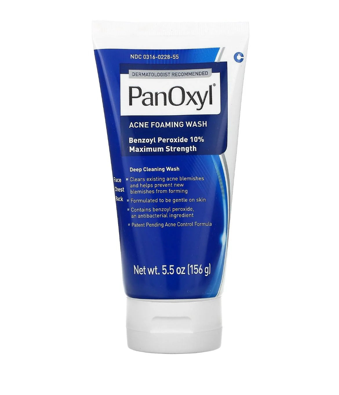 PanOxyl, Acne Creamy Wash, Benzoyl Peroxide 10% Daily Control