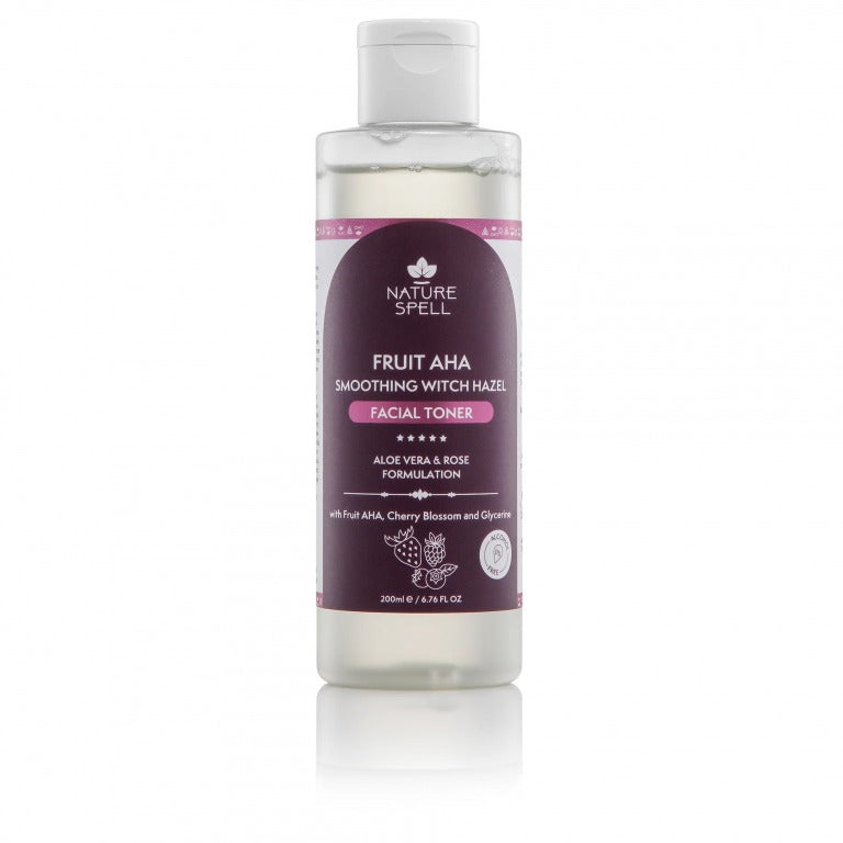 Nature Spell تونر الوجه AHA بخلاصة البندق الساحرة والفاكهة 200 مل
