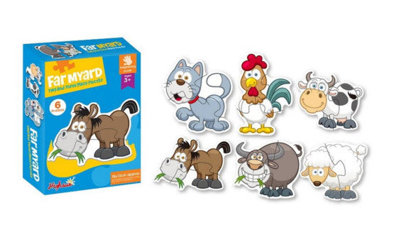 بزل المزرعة Farmyard Puzzle