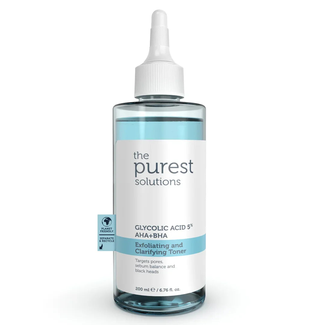 The Purest Solutions Exfoliating and Clarifying Toner Glycolic Acid 200 Ml تونر مقشر ومنقي بحمض الجليكوليك