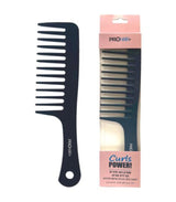 مشط بأسنان واسعة مع مقبض | Pro Hair+