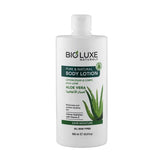 Bioluxe Naturals Skin Care Pure & Natural Aloe Vera Body Lotion, 24 Hour Moisture, Intense Hydration, Vitamin E, All Skin Types, Non Greasy, Face and Body Lotions