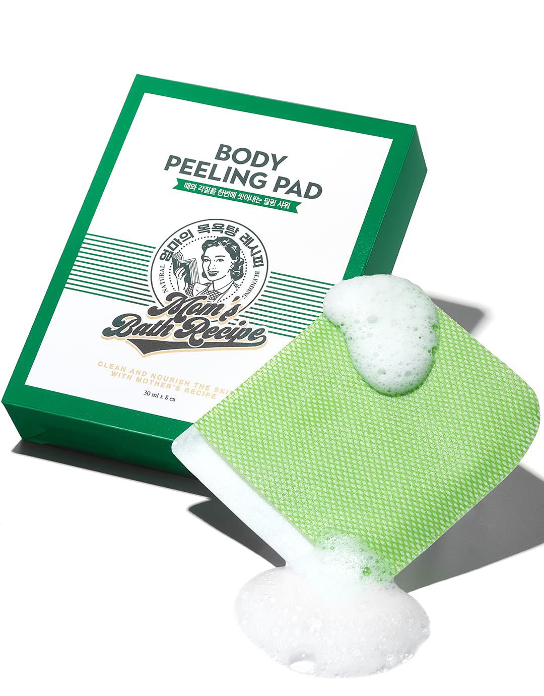 ليفة تقشير الجسم الكورية Mom's Bath Recipe Body Peeling Pad