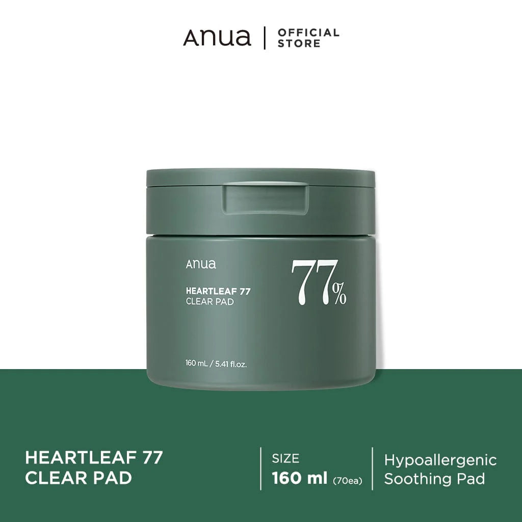 HEARTLEAF 77% TONER PAD | ANUA تونر الوسائد المبلولة من انوا