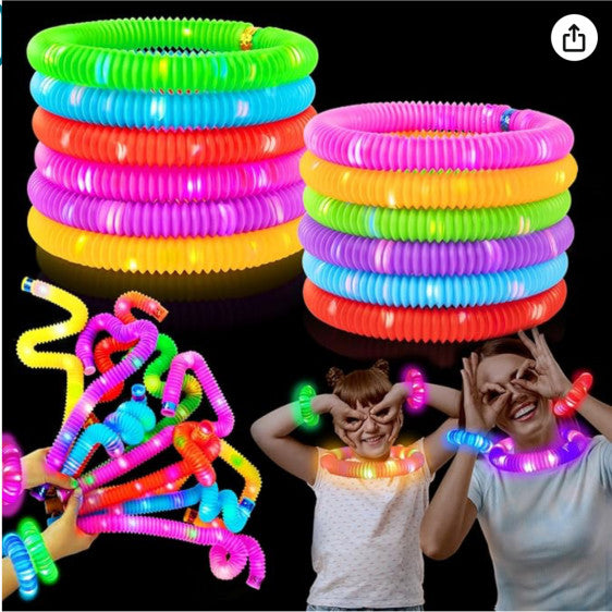أنابيب بوب مع أضواء 12 قطعة - POP Pipes With Lights 12 PCS