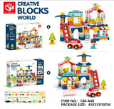 عالم الكتل الإبداعية 148 قطعة - Creative Blocks World 148 PCS
