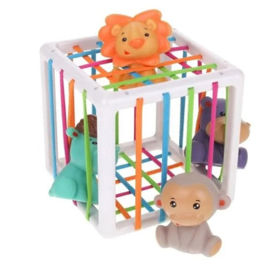 Plug-in toys W/ soft vinyl animals x4" ألعاب قابلة للتوصيل مع 4 حيوانات من الفينيل الناعم